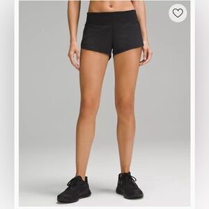 Black Lululemon Speed Up Shorts Size 4